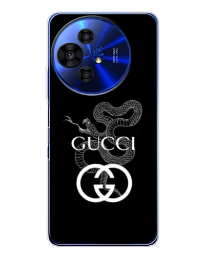 Чехол для TCL 50 NxtPaper с картинкой «Gucci — серебряная змея»