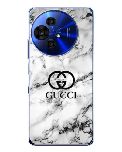Чехол для TCL 50 NxtPaper с картинкой «Gucci — мраморный шик»