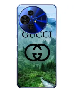 Чехол для TCL 50 NxtPaper с картинкой «Gucci — горный пейзаж»