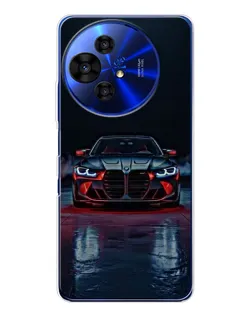 Чехол для TCL 50 NxtPaper с картинкой «BMW на мокрой дороге»