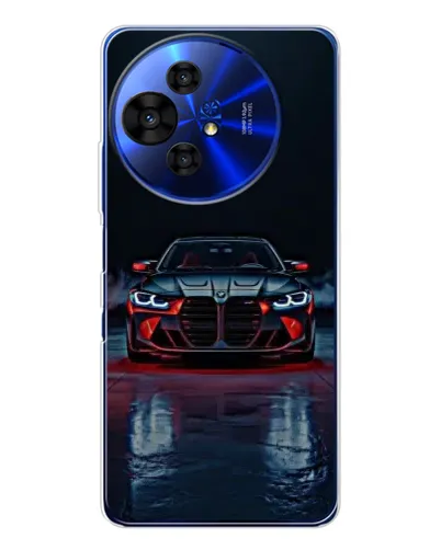 Чехол для TCL 50 NxtPaper с картинкой «BMW на мокрой дороге»