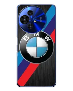 Чехол для TCL 50 NxtPaper с картинкой «BMW M-stripes стиль»