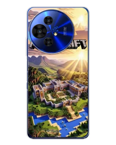 Чехол для TCL 50 NxtPaper с картинкой «Minecraft панорама»