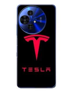 Чохол для TCL 50 NxtPaper з картинкою «Tesla Red Logo»