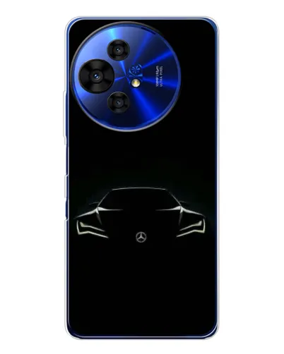 Чехол для TCL 50 NxtPaper с картинкой «Mercedes — силуэт авто» Чехол для TCL 50 NxtPaper с картинкой «Mercedes — силуэт авто»