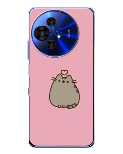 Чехол для TCL 50 NxtPaper с картинкой «Pusheen сердце»