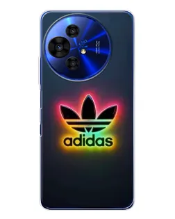 Чохол для TCL 50 Pro NxtPaper з картинкою «Неоновий Adidas»
