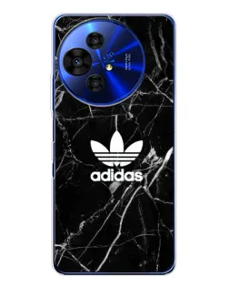 Чохол для TCL 50 Pro NxtPaper з картинкою «Білий мармур Adidas»