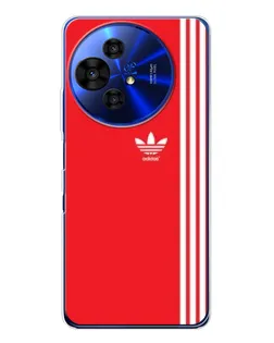 Чохол для TCL 50 Pro NxtPaper з картинкою «Червоний мінімалізм Adidas»