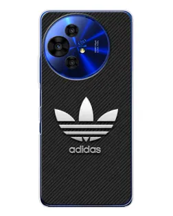 Чохол для TCL 50 Pro NxtPaper з картинкою «Adidas Карбонова текстура»