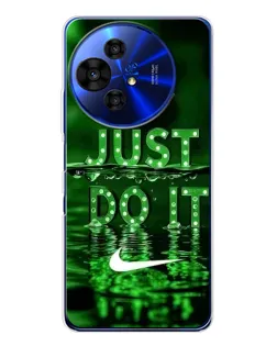 Чохол для TCL 50 Pro NxtPaper з картинкою «Зелений неоновий Nike»