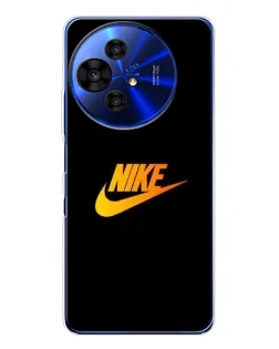 Чехол для TCL 50 Pro NxtPaper с картинкой «Золотой логотип Nike»