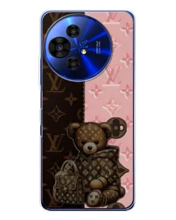Чохол для TCL 50 Pro NxtPaper з картинкою «Ведмедик у стилі LV»