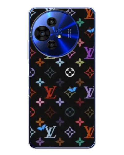 Чохол для TCL 50 Pro NxtPaper з картинкою «Кольорова монограма LV» Чохол для TCL 50 Pro NxtPaper з картинкою «Кольорова монограма LV»