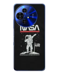Чохол для TCL 50 Pro NxtPaper з картинкою «NASA — крокуємо по Місяцю»