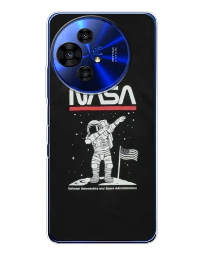 Чохол для TCL 50 Pro NxtPaper з картинкою «NASA — крокуємо по Місяцю»