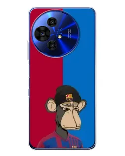 Чехол для TCL 50 Pro NxtPaper с картинкой «Bored Ape — фанат Барсы»