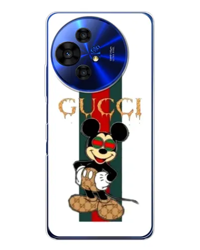 Чохол для TCL 50 Pro NxtPaper з картинкою «Міккі Маус Gucci — смуги»