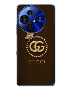 Чохол для TCL 50 Pro NxtPaper з картинкою «Gucci — золотий метелик»