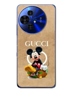 Чохол для TCL 50 Pro NxtPaper з картинкою «Міккі Маус Gucci — крафт»