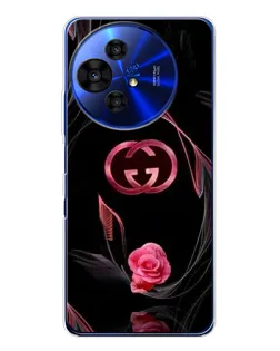 Чохол для TCL 50 Pro NxtPaper з картинкою «Gucci — неонова троянда»