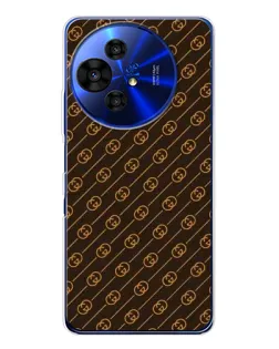 Чохол для TCL 50 Pro NxtPaper з картинкою «Gucci — золоті діагоналі»