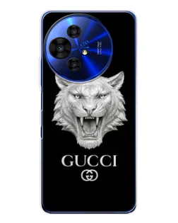 Чохол для TCL 50 Pro NxtPaper з картинкою «Gucci — срібний лев»
