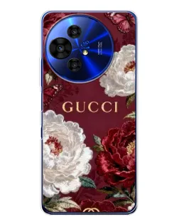 Чохол для TCL 50 Pro NxtPaper з картинкою «Gucci — бордові троянди»