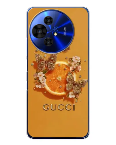 Чохол для TCL 50 Pro NxtPaper з картинкою «Gucci — золоті метелики» Чохол для TCL 50 Pro NxtPaper з картинкою «Gucci — золоті метелики»