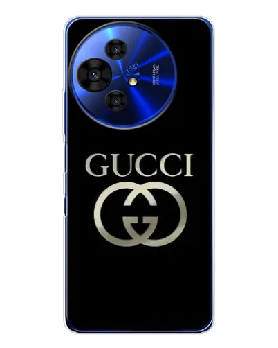 Чохол для TCL 50 Pro NxtPaper з картинкою «Gucci — золото на чорному» Чохол для TCL 50 Pro NxtPaper з картинкою «Gucci — золото на чорному»