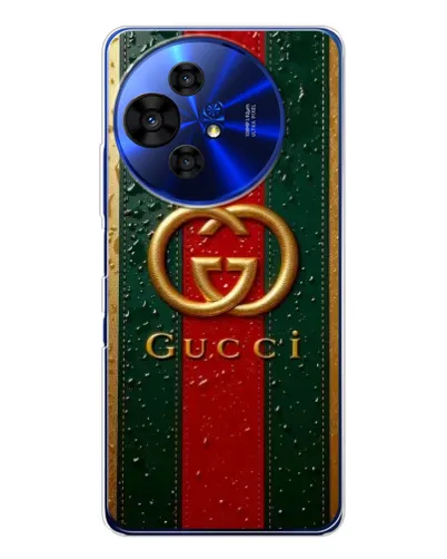 Чохол для TCL 50 Pro NxtPaper з картинкою «Gucci — фірмова смуга та золото» Чохол для TCL 50 Pro NxtPaper з картинкою «Gucci — фірмова смуга та золото»