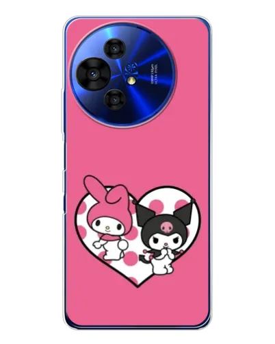 Чохол для TCL 50 Pro NxtPaper з картинкою «Kuromi та My Melody»