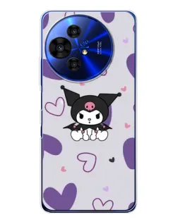 Чохол для TCL 50 Pro NxtPaper з картинкою «Kuromi та лавандові серця»