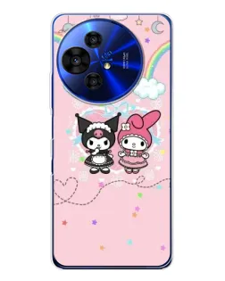 Чохол для TCL 50 Pro NxtPaper з картинкою «My Melody та Kuromi»