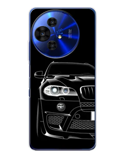 Чохол для TCL 50 Pro NxtPaper з картинкою «Темний силует BMW»
