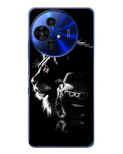 Чохол для TCL 50 Pro NxtPaper з картинкою «BMW та лев»