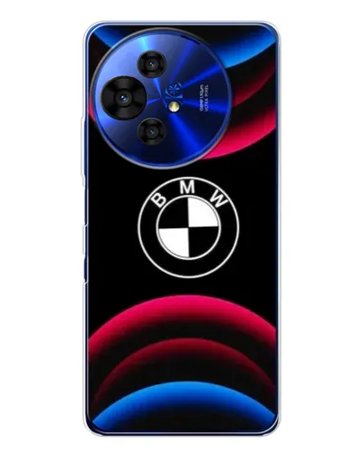 Чохол для TCL 50 Pro NxtPaper з картинкою «Логотип BMW та неонові дуги»