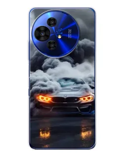 Чохол для TCL 50 Pro NxtPaper з картинкою «BMW у диму»