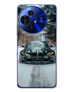 Чохол для TCL 50 Pro NxtPaper з картинкою «BMW у зимовому лісі»