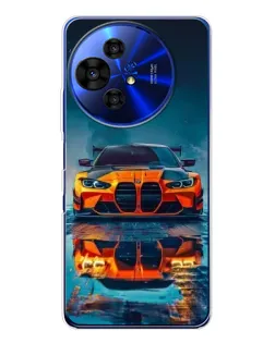 Чохол для TCL 50 Pro NxtPaper з картинкою «BMW — золота емблема»