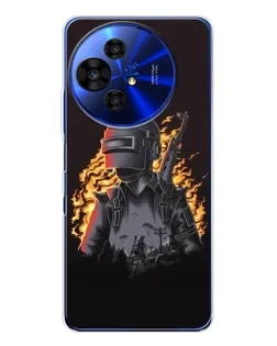 Чохол для TCL 50 Pro NxtPaper з картинкою «PUBG — вогняний силует»