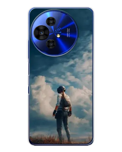 Чохол для TCL 50 Pro NxtPaper з картинкою «Герой PUBG на скелі»