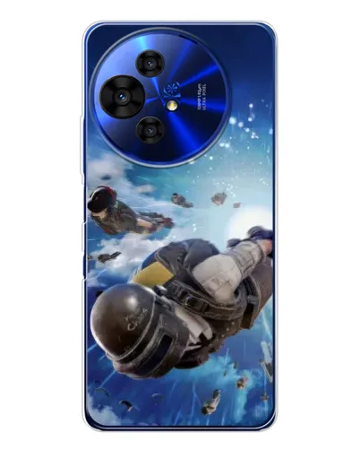 Чохол для TCL 50 Pro NxtPaper з картинкою «Десант PUBG — стрибок»