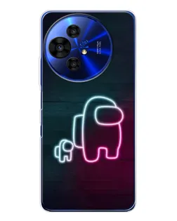 Чохол для TCL 50 Pro NxtPaper з картинкою «Among Us неон-арт»