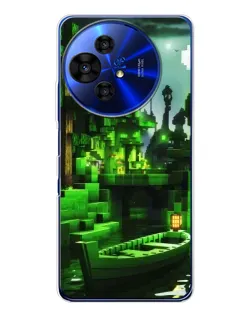 Чохол для TCL 50 Pro NxtPaper з картинкою «Minecraft лісовий пейзаж»