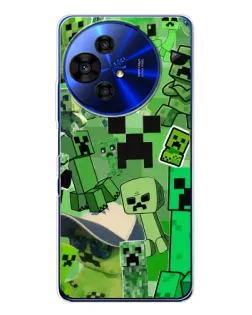 Чохол для TCL 50 Pro NxtPaper з картинкою «Кріпери Minecraft»