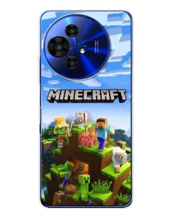 Чохол для TCL 50 Pro NxtPaper з картинкою «Minecraft класичний світ»