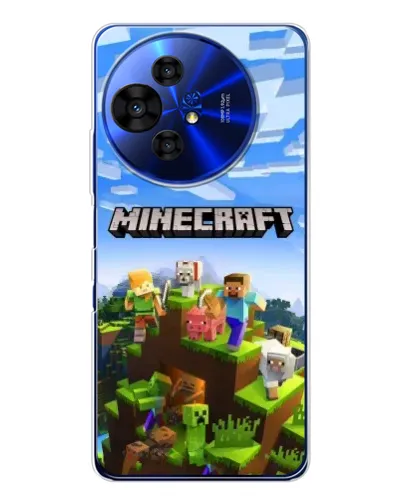 Чохол для TCL 50 Pro NxtPaper з картинкою «Minecraft класичний світ» Чохол для TCL 50 Pro NxtPaper з картинкою «Minecraft класичний світ»