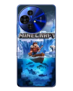 Чохол для TCL 50 Pro NxtPaper з картинкою «Minecraft льодянийсвіт»