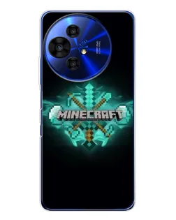 Чохол для TCL 50 Pro NxtPaper з картинкою «Minecraft Diamond лого»